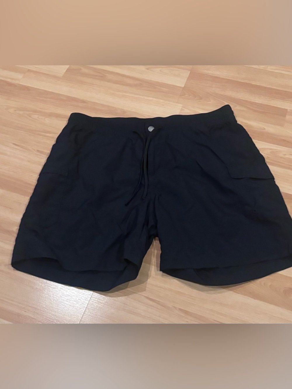 Columbia Black Athletic Drawstring Shorts